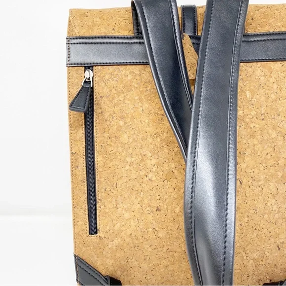 VINCE DURDEN Brown Cork Commuter Backpack Hand-Made Eco-Friendly Sustainable - Picture 7 of 13